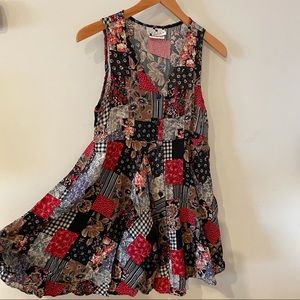 Patchwork dress Sz M - previously owned
